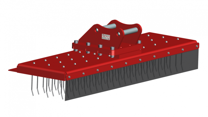 Cupă-greblă cu dinți