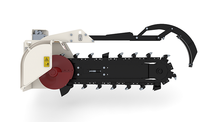 Săpătoare de șanțuri cu lanț și elinde